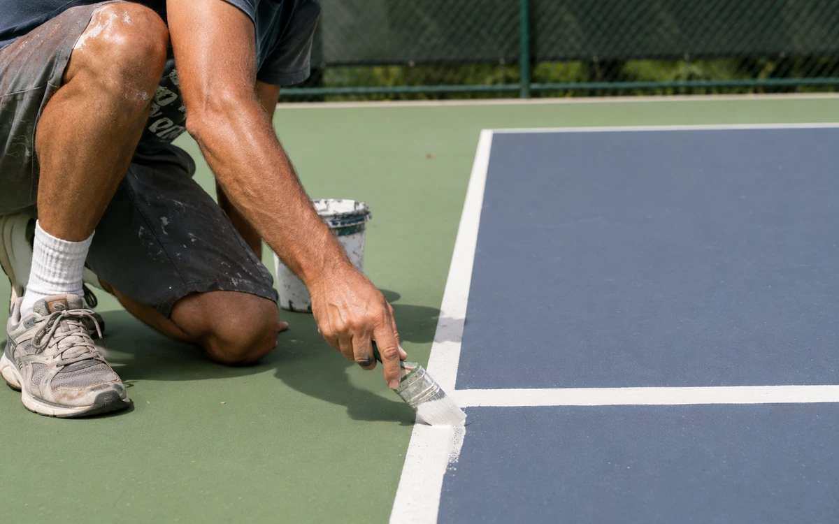 Tennis court painting contractor